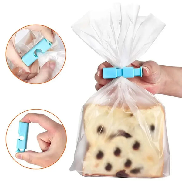 10pcs Food Sealing Clips, Snack Bag Clips, Moisture-proof Fresh-keeping Clips, Plastic Bag Sealing Clips