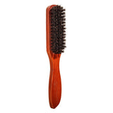 2pcs Premium Bristle Hairbrush with Wooden Handle-Reduces Frizz and Static- Scalp Massage Bristle Brush Set for All Hair Types